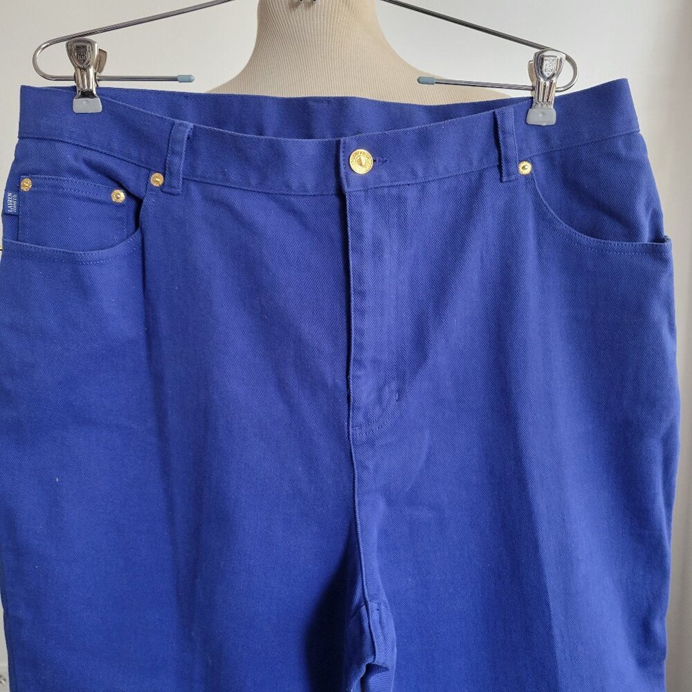 Lauren Jeans Co Ralph Lauren Denim Straight Jeans Women’s High Rise (Size: 16W) - Picture 4 of 11